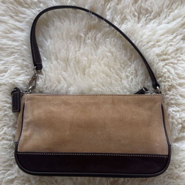 pochette coach demi in suede vintage (25% DI SCONTO)