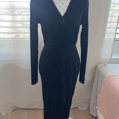 Robe portefeuille noire - jamais portée