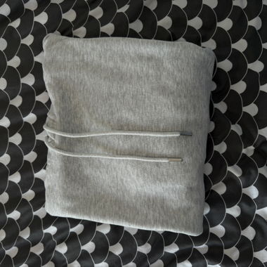 Felpa con cappuccio grigio chiaro