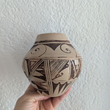 Small decorative clay vase