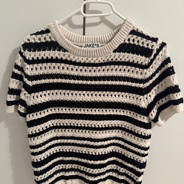 Maglione in maglia a righe