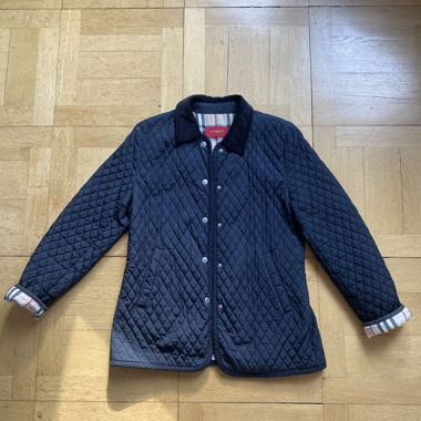 Burberry gesteppte Jacke navy