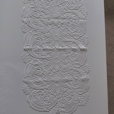 Chemin de table blanc