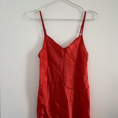 Orange Silk Top