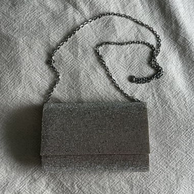 Sparkly Clutch with Mascara Chain
