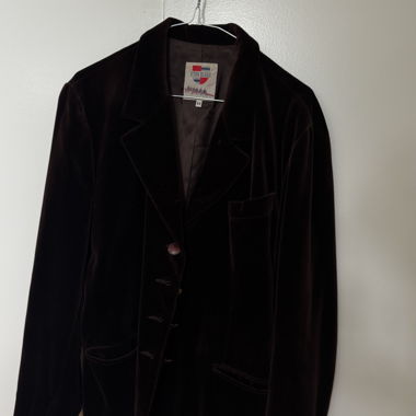 Blazer aus braunem Samt Eton Blues