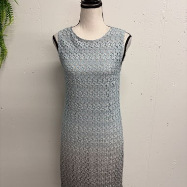 Abito in pizzo Ana Alcazar blu grigio ombré, tagl. 34
