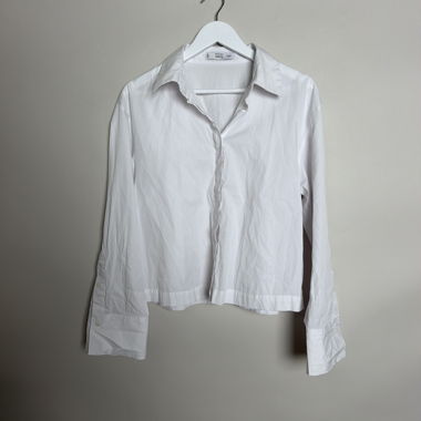 Weisses MNG Cropped-Hemd