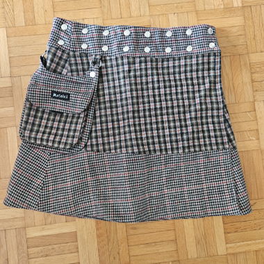 Moshiki wrap skirt with pocket and two sides