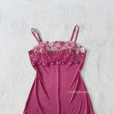 Japanese Lace Nylon Slip Dress (M)
