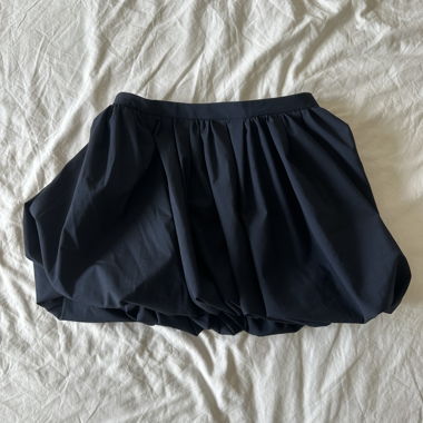 Zara Navy Bubble Skirt