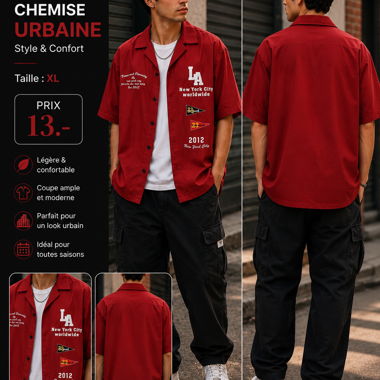 Red Urban Shirt XL