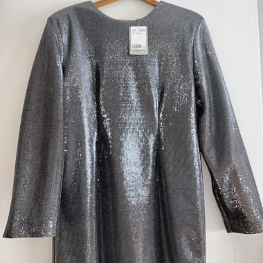 Silbernes Kleid H&M