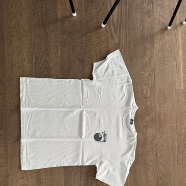 White T-Shirt with 8-Ball Design