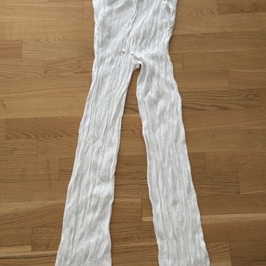 Leichter, transparenter Strand-Hosen in Weiss