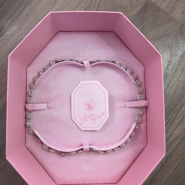 Collana Ariana Grande rosa Swarovski