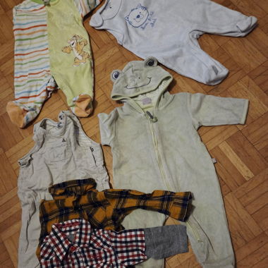 Set of 6 mixed baby clothes 62 cm