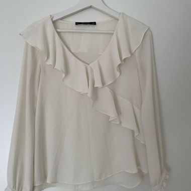 Chemisier Zara Basic crème