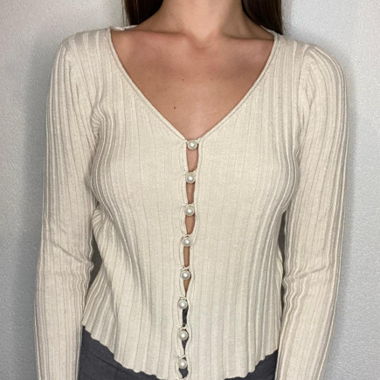 Pull à perles 