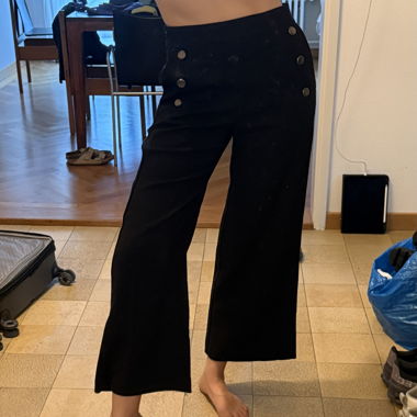 Pantaloni in tessuto con bottoni