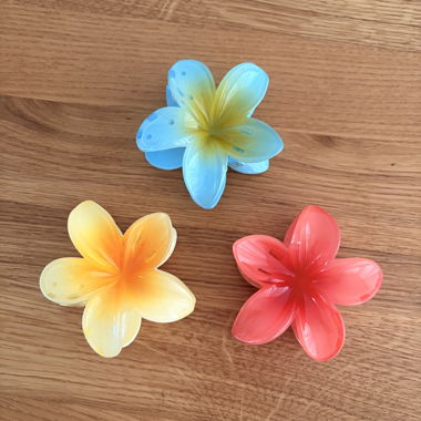 Set di fermagli per capelli a artiglio con fiori