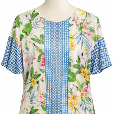 Zara-Top mit Blumenprint