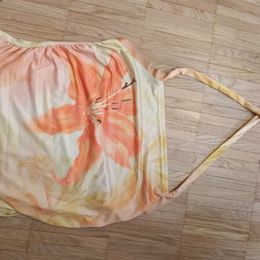 Floral open-back camisole