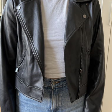 VILA Faux Leather Jacket Gr. 36