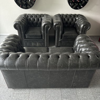 Chesterfield Sofa & Sessel NEU