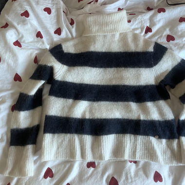 Pull en mohair rayé