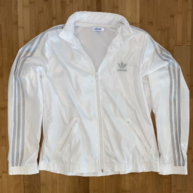 Adidas Jacke weiss, Gr. 42, für gute Outfits