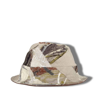 patchwork beige buckethut,Fischerhut,Sommerhut