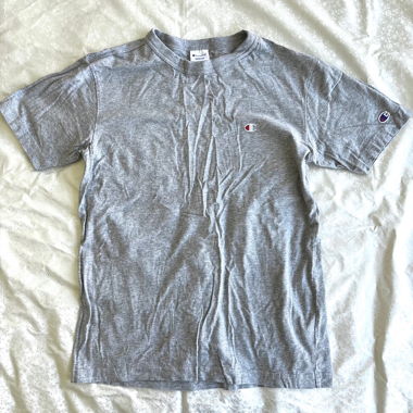 Champion T-Shirt Grau mit Stickerei-Logo