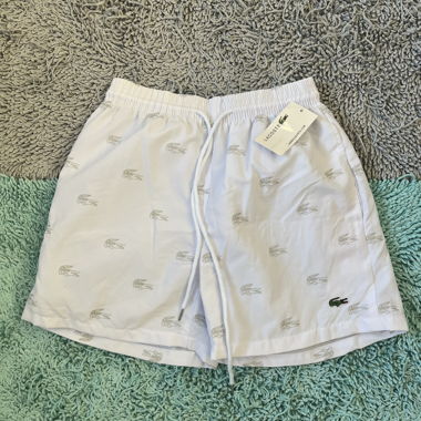 Lacoste Badeshort weiss