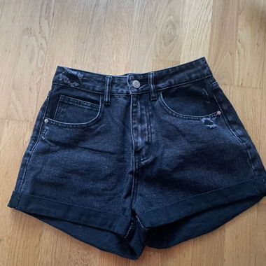 Shorts en jean noir