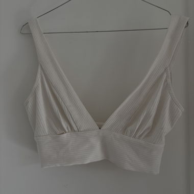 Top corto bianco