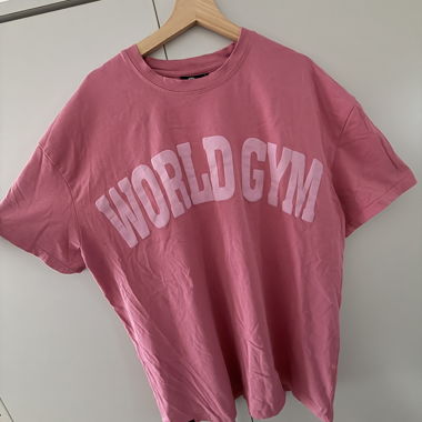 T-shirt rosa World Gym