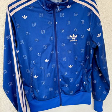 Blaue adidas Trainingsjacke
