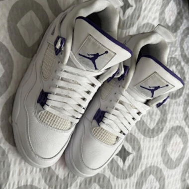 Scarpe Air Jordan 4 Bianco/Viola