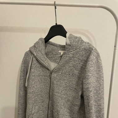comfortable gray zip up