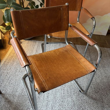 Vintage Freischwinger S34 Cognac Leather (Replica)