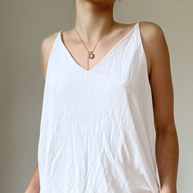 White satin top
