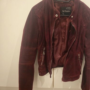 Schöne Kunstleder Jacke