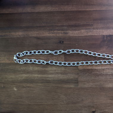 TR-03 Black Padlock SS Necklace