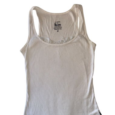 NO NAME white Top with lace