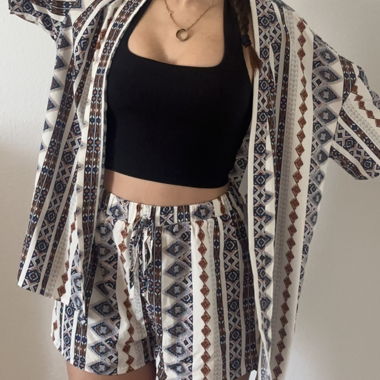 Shorts und Hemd / Kimono Set