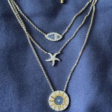 Collier Ajustable APM Monaco Œil Porte-Bonheur & Étoile de Mer