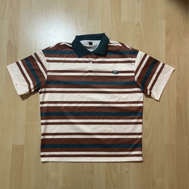 Striped Short-Sleeve Polo Shirt