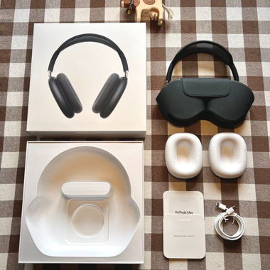 Black storage stand for Apple AirPods Max