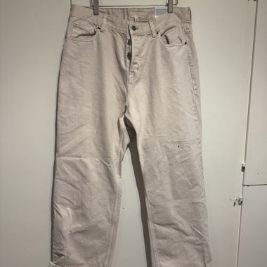 Jeans wide leg H&M EUR 44 beige/off white